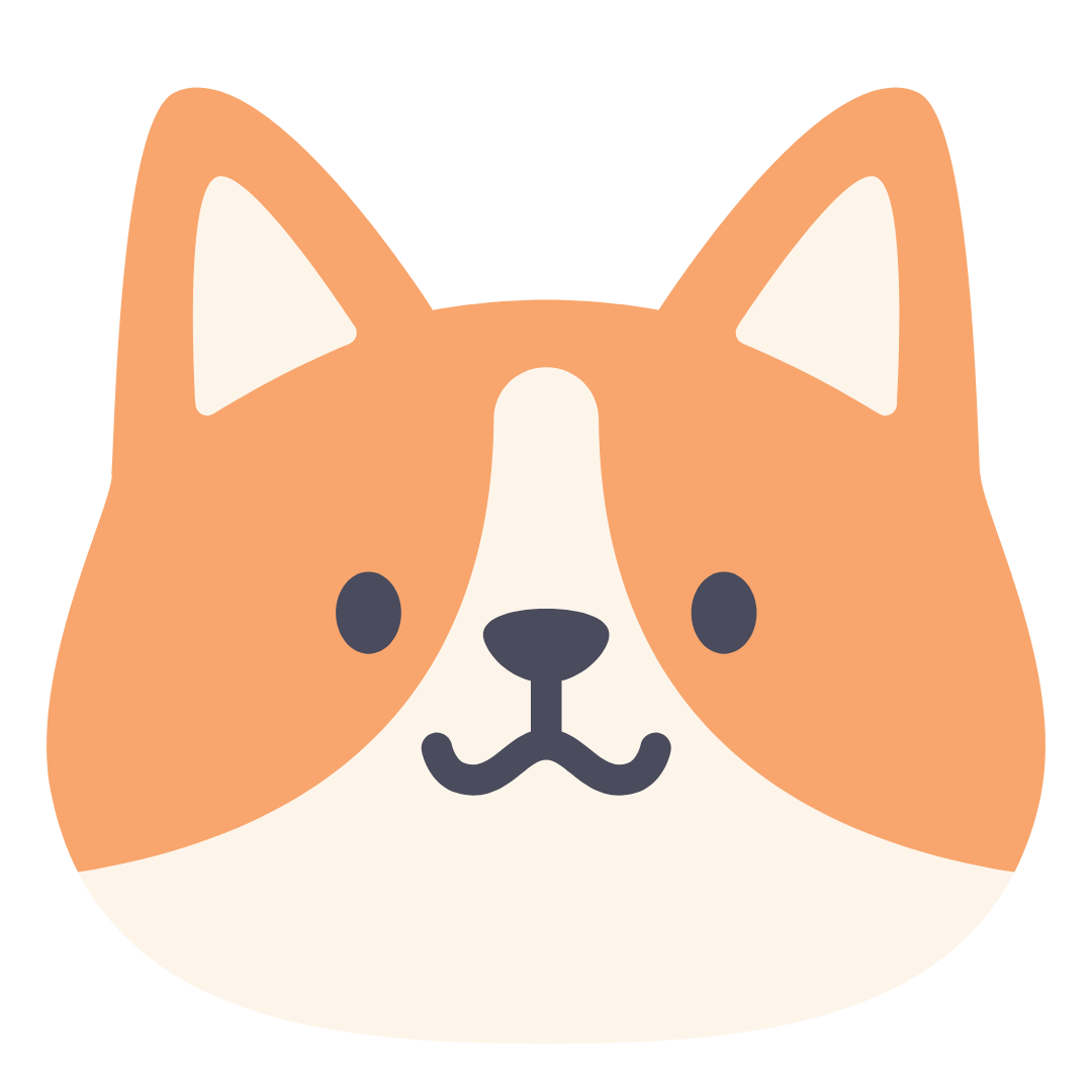 happy corgi smiling